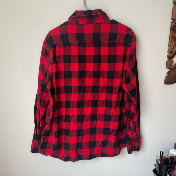 Goodfellow Flannel Buffalo Check Button Down XL - Picture 7 of 7